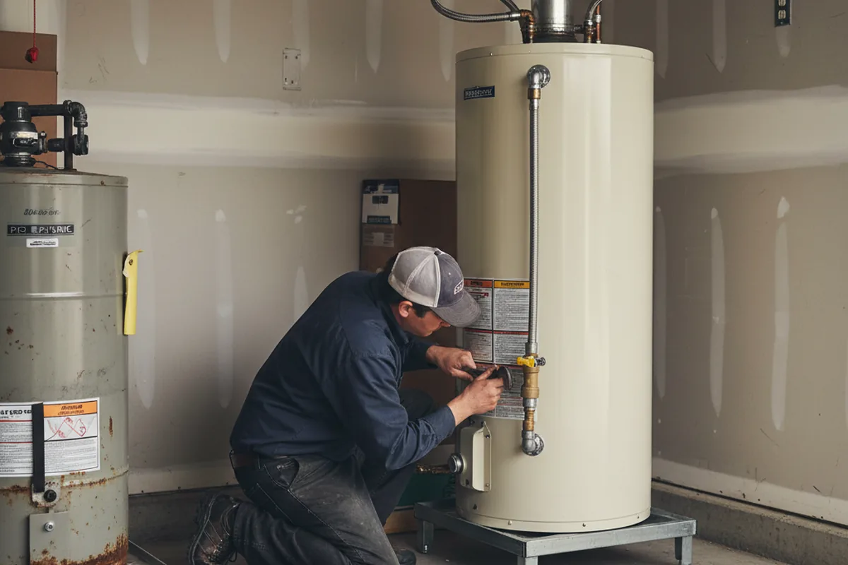 Water heater and shutoff valve replacement in Paducah